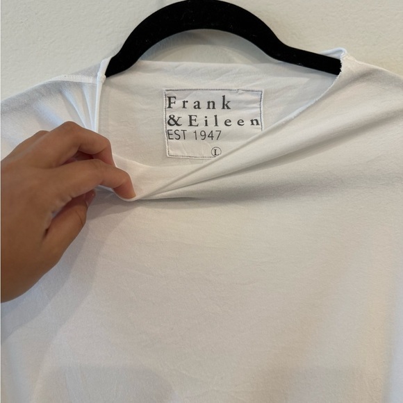 Frank & Eileen 100% Cotton Classic White Top - Picture 2 of 4